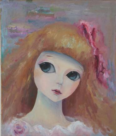 白志华油画作品《淡淡的忧伤》.JPG